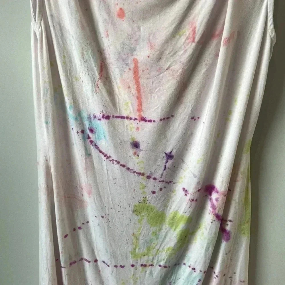 Fabletics  | Hooded - Sleeveless , Tie- Dye Spalsh Dress - Picture 2 of 5